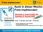 Miniaturbild zu:Pressemitteilung 268-2022: Freie Impfstunden im Impfzentrum Lichtenfels