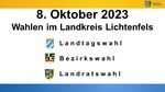 Miniaturbild zu:Landtags- und Bezirkswahl / Landratswahl am 8. Oktober 2023